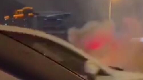 视频 | 上海延安高架火情为三车事故 幸无人员伤亡