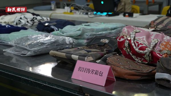视频 | 上海警方集中销毁10余吨涉案物品 涉劣质箱包等19个品种
