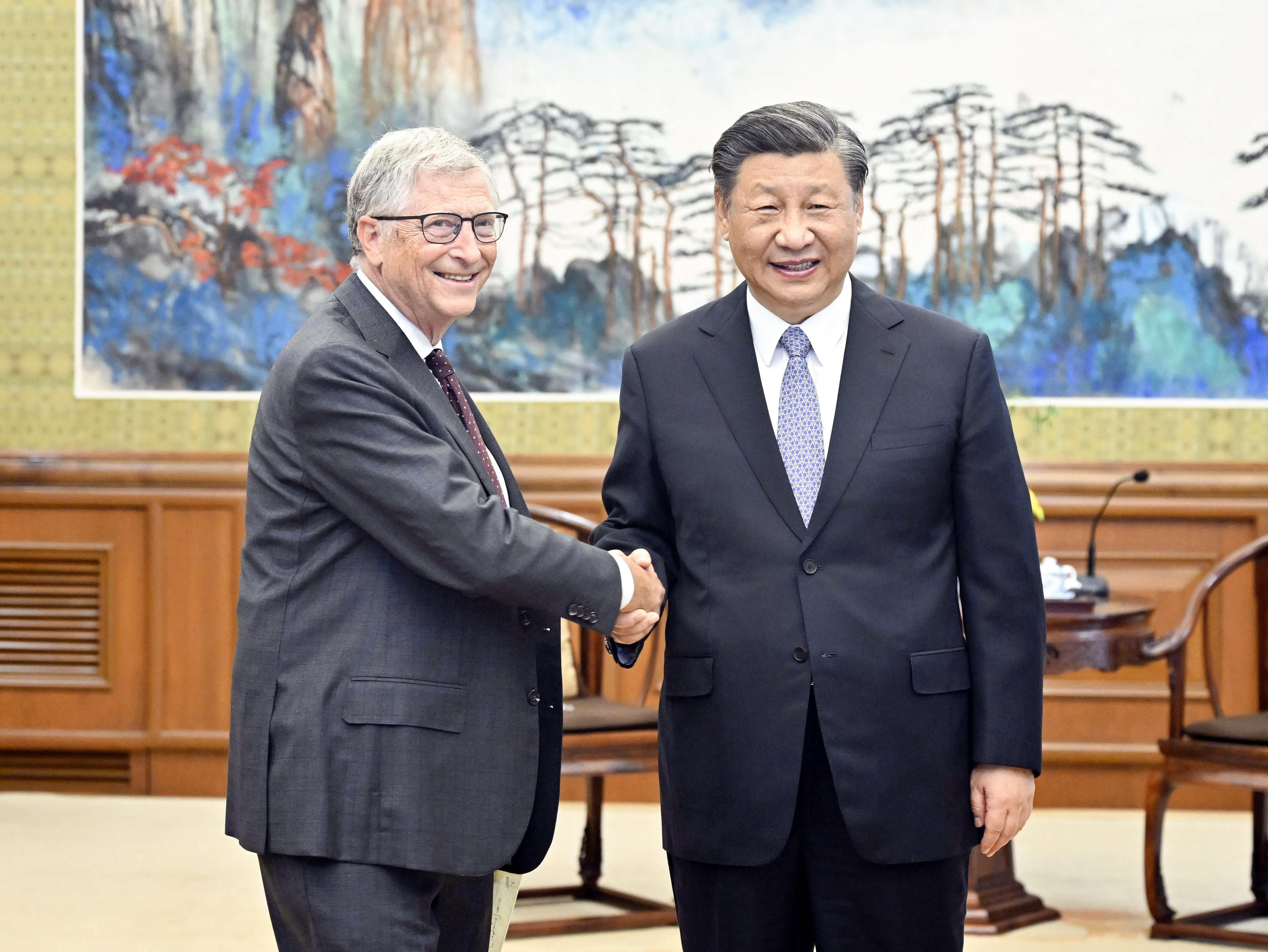 习近平会见美国比尔及梅琳达·盖茨基金会联席主席_新民时政_新民网