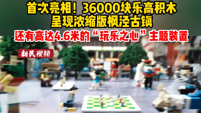 视频 | 首次亮相！36000块乐高积木，呈现浓缩版枫泾古镇