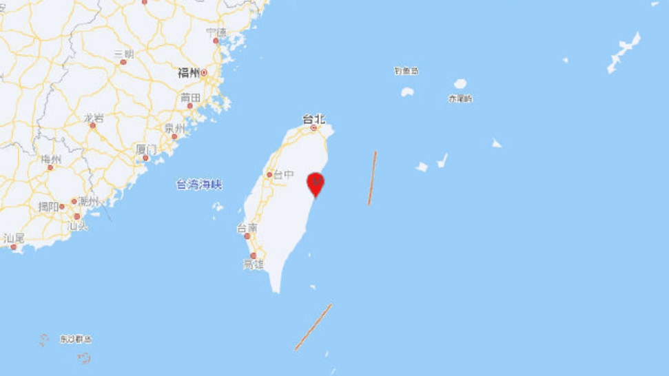 台湾花莲县海域发生5.3级地震
