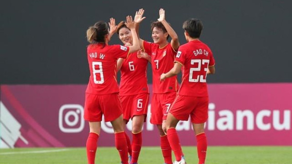 中国女足7比0大胜伊朗队 获得亚洲杯小组赛两连胜