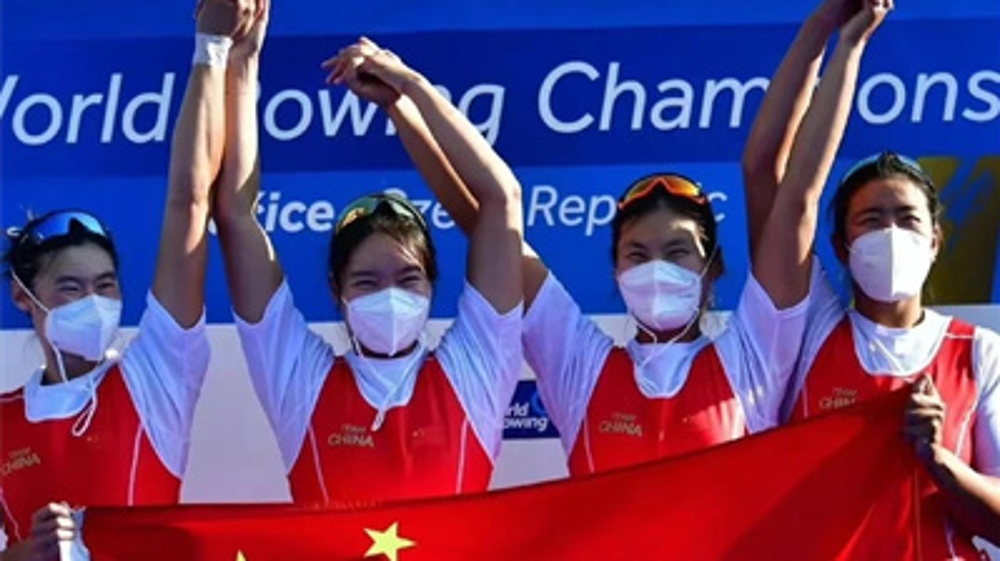中国女子四人双桨队成功卫冕世锦赛冠军