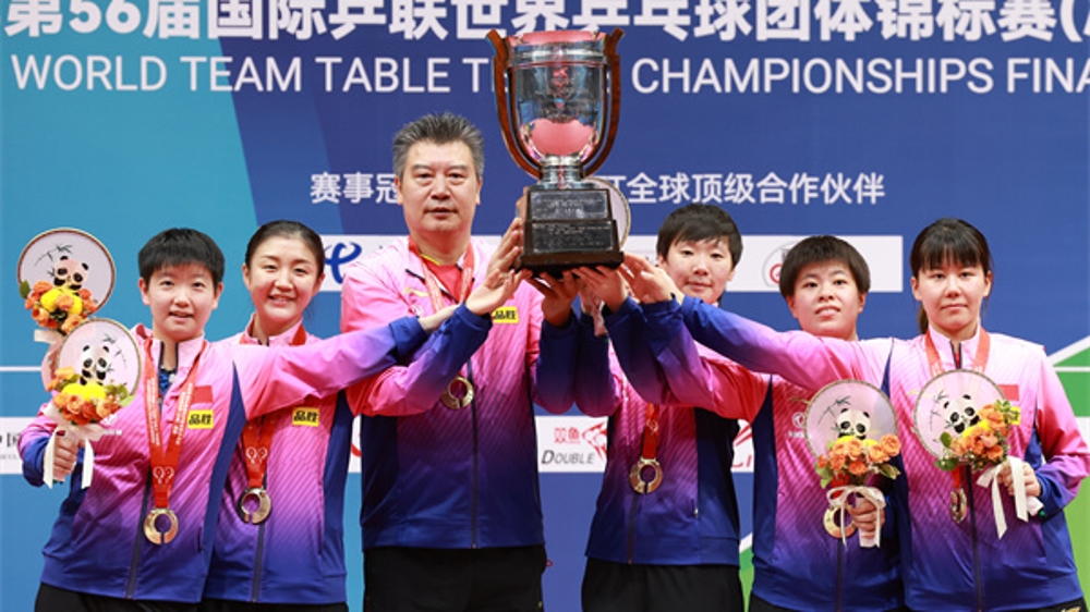 中国女乒3比0“光速”卫冕 实现世乒赛女团五连冠