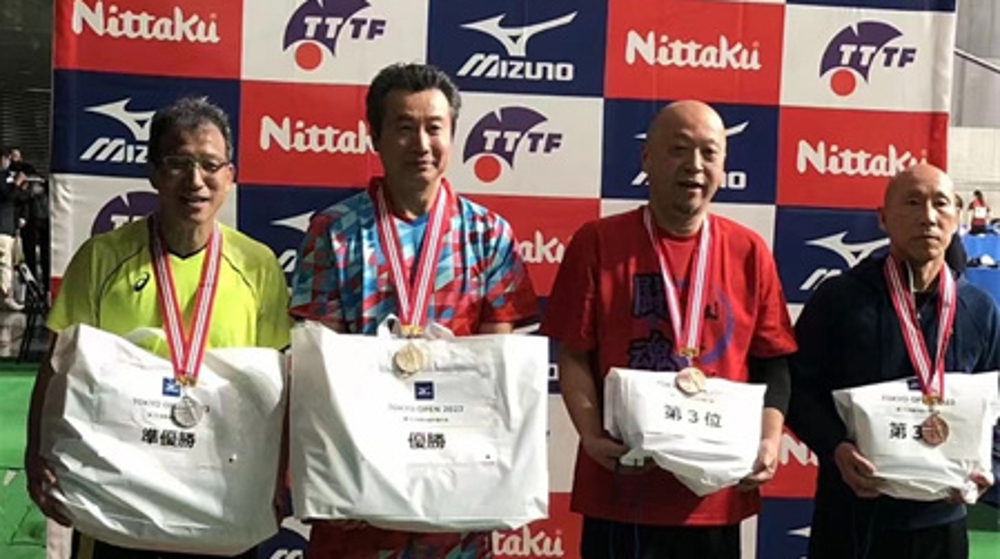吴四海夺得东京乒乓球公开赛年龄组冠军