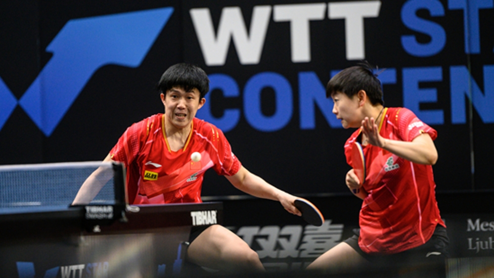 卢布尔雅那球星挑战赛中国乒乓球队提前锁定男双混双冠军