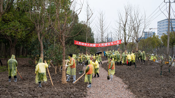 この緑を「植えて」春の情景を彩ってみませんか！金山区、2024年春全国自主植樹活動を開始