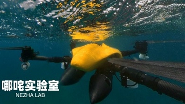 “哪吒”冲浪上天入海 上海交大团队创新研发海空两栖无人航行器