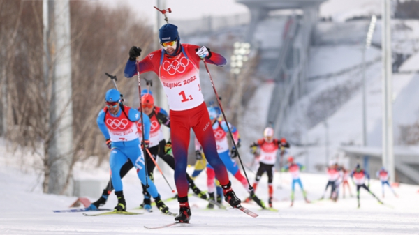 挪威队夺得冬季两项男子4×7.5公里接力金牌