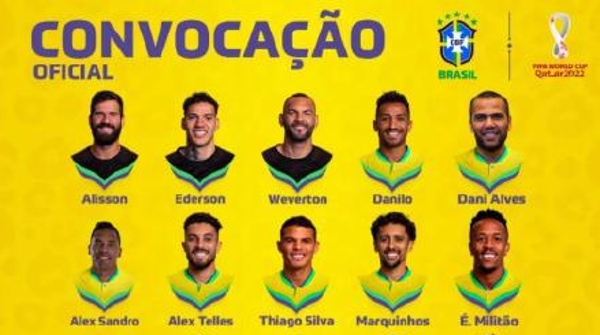 巴西队公布世界杯大名单：9位锋将在列，后防存隐患
