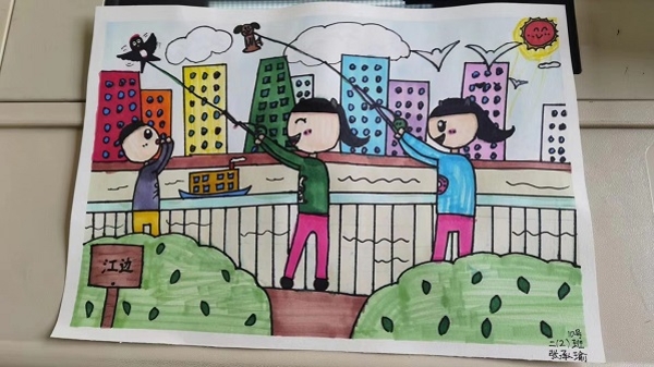 三年没春游了，孩子们画出心中“游园图”