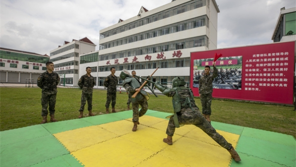 战高温、斗酷暑，武警上海总队机动第二支队掀起群众性练兵热潮