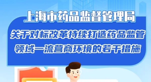 上海药监部门推出17条举措 持续打造药品监管领域一流营商环境