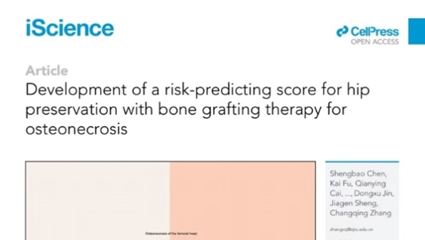 上海六院张长青团队：10年队列数据研究为骨移植保髋提供分层决策依据
