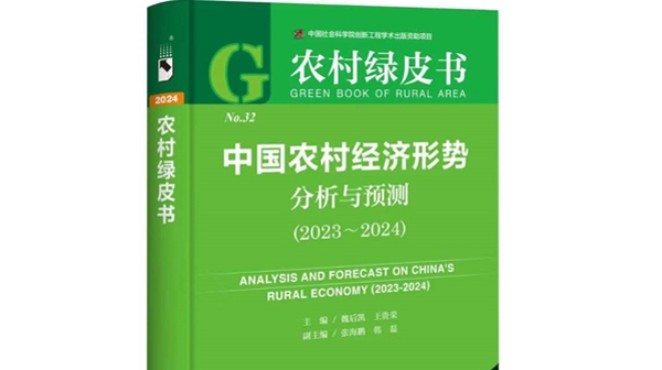 农村绿皮书：2023年第一产业增加值89755亿元，农村居民人均可支配收入21691元