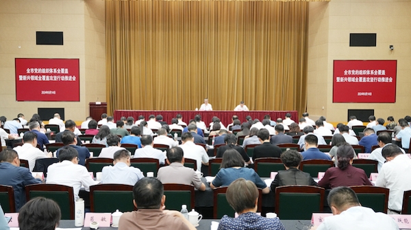 全市党的组织体系全覆盖暨新兴领域全覆盖攻坚行动推进会召开