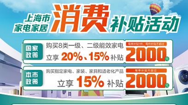 申城市民打开微信就能领取 家电以旧换新最高补贴2000元