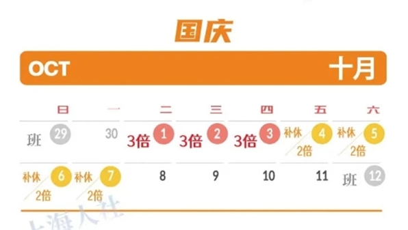 国庆节加班，加班工资这样算……