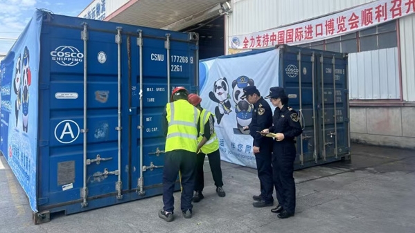 第七届进博会展品迎来入境高峰，澳大利亚的面包、新西兰的羊驼绒被首次以海运分拨形式进境