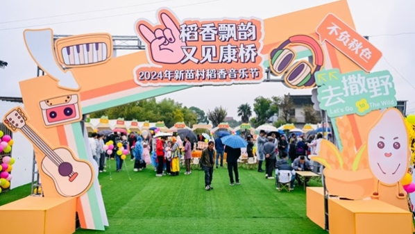 首次发布稻香音乐节数字资产 2024年康桥镇新苗村稻香音乐节举办