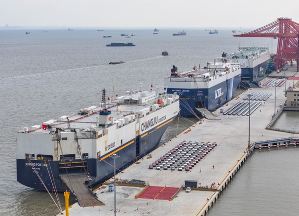 开辟中国汽车“跨洋出海”新通道  海通太仓汽车码头启用