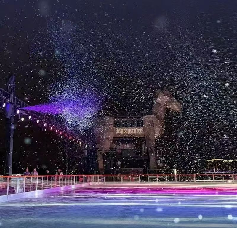 上海这里“下雪”啦！黄浦江边“赏雪”滑冰攻略请收下→