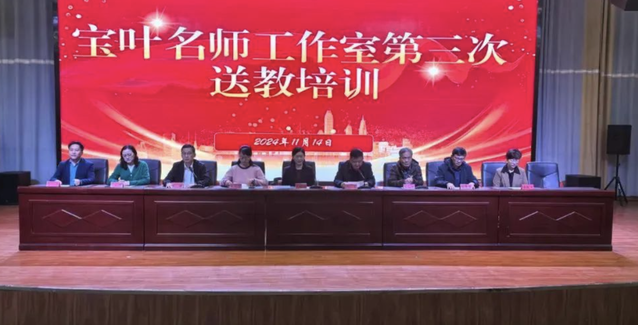 宝叶名师工作室第三次送教培训活动圆满结束